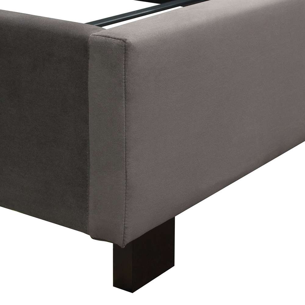 Diamond Sofa - Park Avenue Queen Tufted Bed with Vintage Wing in Smoke Grey Velvet - PARKAVESKQUBED veiw 7