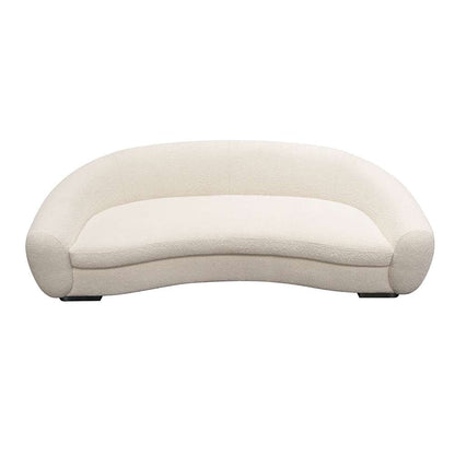 Diamond Sofa - Pascal Sofa in Bone Boucle Textured Fabric w/ Contoured Arms & Back - PASCALSOBO veiw 2