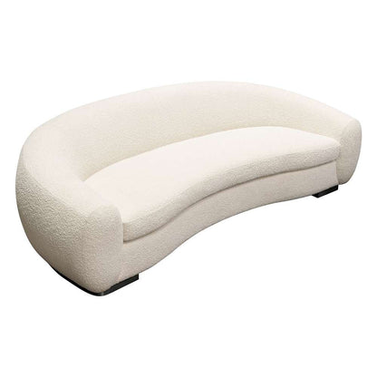 Diamond Sofa - Pascal Sofa in Bone Boucle Textured Fabric w/ Contoured Arms & Back - PASCALSOBO veiw 8
