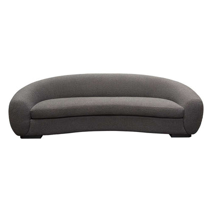 Diamond Sofa - Pascal Sofa in Charcoal Boucle Textured Fabric w/ Contoured Arms & Back - PASCALSOCC veiw 1