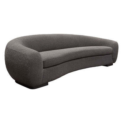 Diamond Sofa - Pascal Sofa in Charcoal Boucle Textured Fabric w/ Contoured Arms & Back - PASCALSOCC veiw 5