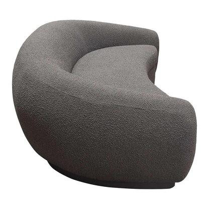 Diamond Sofa - Pascal Sofa in Charcoal Boucle Textured Fabric w/ Contoured Arms & Back - PASCALSOCC veiw 8