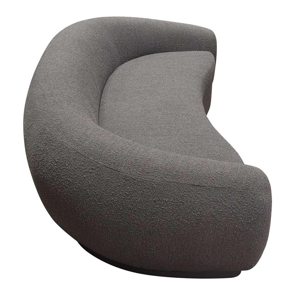 Diamond Sofa - Pascal Sofa in Charcoal Boucle Textured Fabric w/ Contoured Arms & Back - PASCALSOCC veiw 9