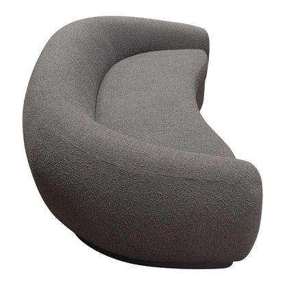 Diamond Sofa - Pascal Sofa in Charcoal Boucle Textured Fabric w/ Contoured Arms & Back - PASCALSOCC veiw 9