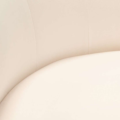 Diamond Sofa - Pandora Accent Chair in Cream Velvet with Polished Gold Stainless Steel Frame - PANDORACHCM veiw 5