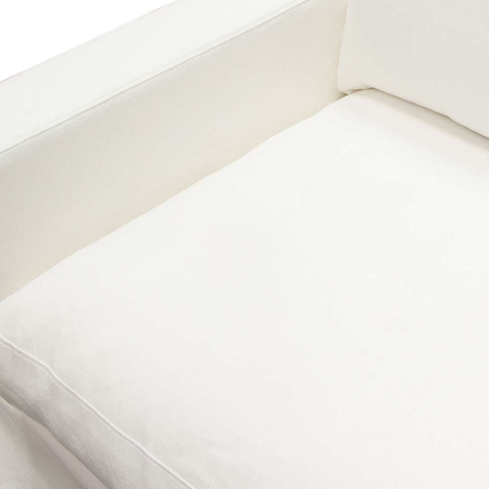 Diamond Sofa - Savannah Slip-Cover Chair in White Natural Linen - SAVANNAHCHWH veiw 7