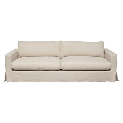 Diamond Sofa - Savannah Slip-Cover Sofa in Sand Natural Linen - SAVANNAHSOSD veiw 1
