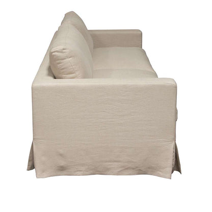 Diamond Sofa - Savannah Slip-Cover Sofa in Sand Natural Linen - SAVANNAHSOSD veiw 3