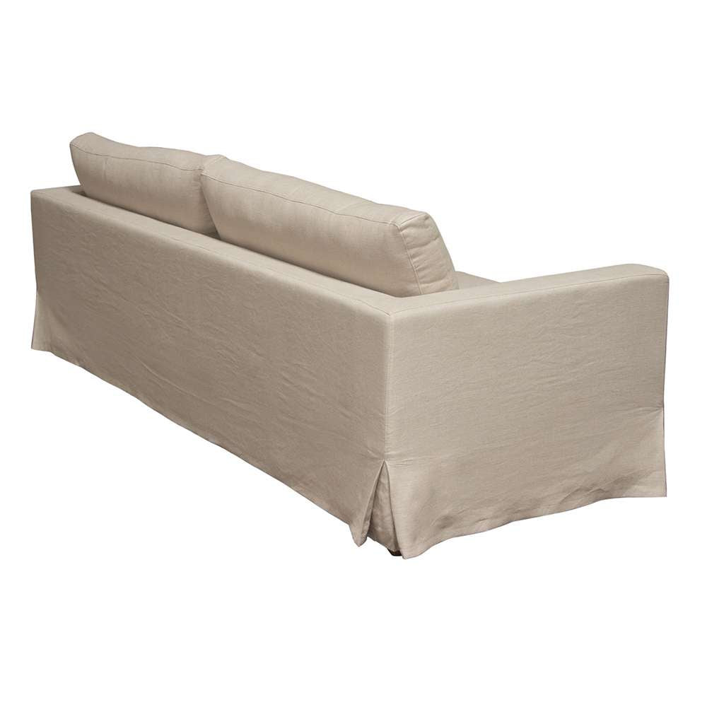 Diamond Sofa - Savannah Slip-Cover Sofa in Sand Natural Linen - SAVANNAHSOSD veiw 7