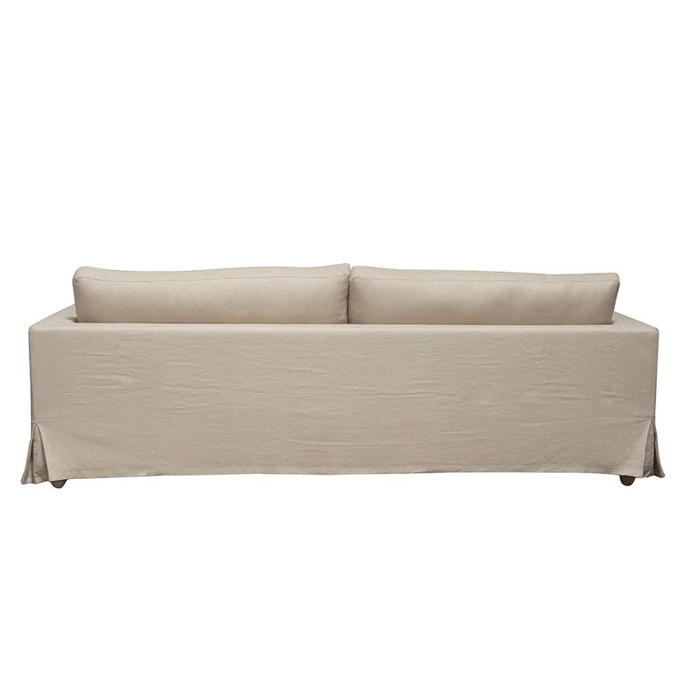 Diamond Sofa - Savannah Slip-Cover Sofa in Sand Natural Linen - SAVANNAHSOSD veiw 8