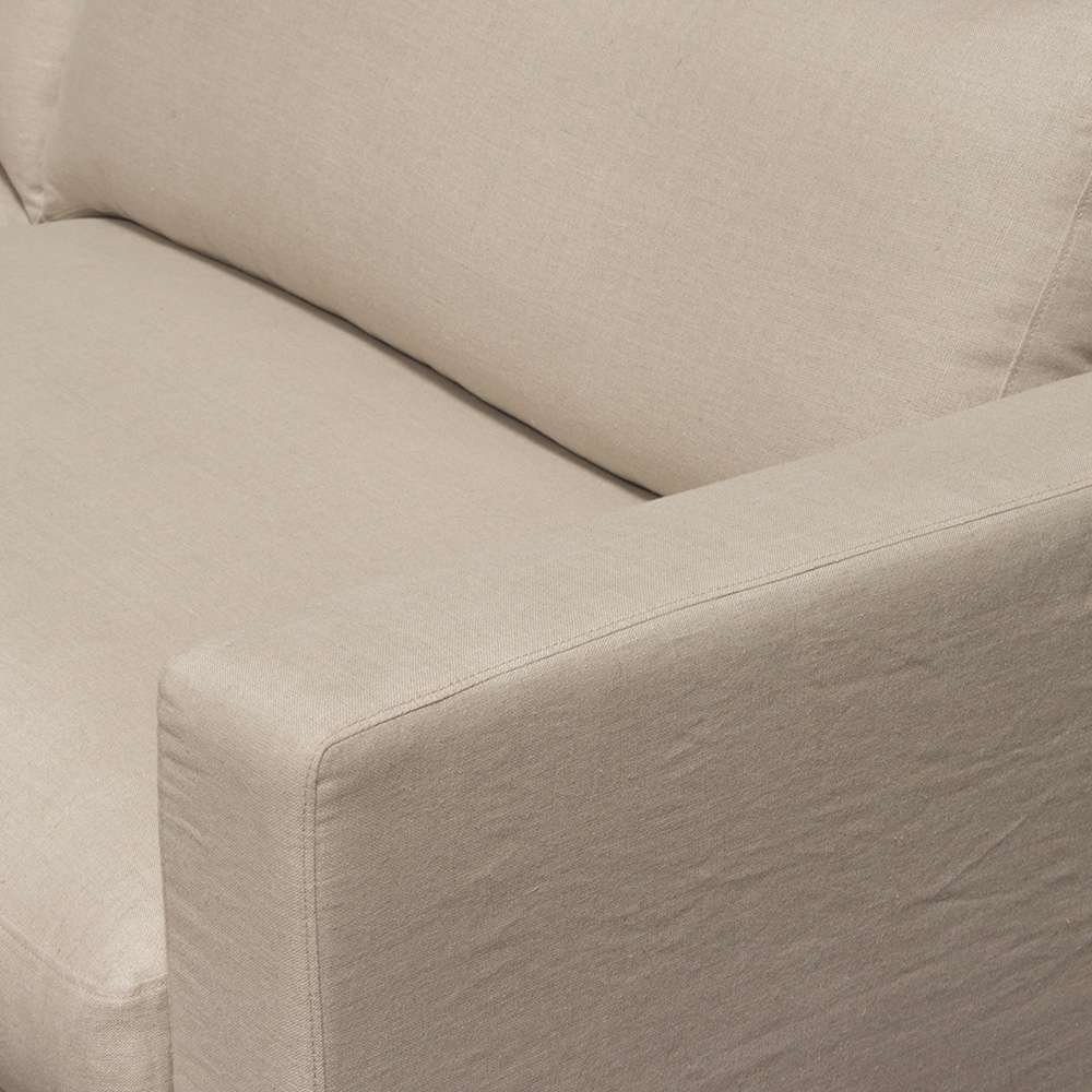 Diamond Sofa - Savannah Slip-Cover Sofa in Sand Natural Linen - SAVANNAHSOSD veiw 9