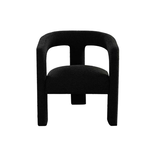 Diamond Sofa - Scout Dining/Accent Chair in Black Boucle Fabric - SCOUTCHBL veiw 1