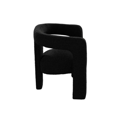 Diamond Sofa - Scout Dining/Accent Chair in Black Boucle Fabric - SCOUTCHBL veiw 6