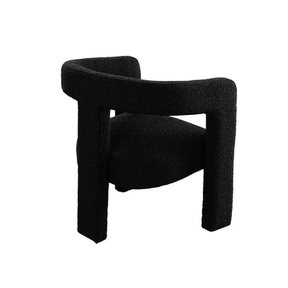 Diamond Sofa - Scout Dining/Accent Chair in Black Boucle Fabric - SCOUTCHBL veiw 9