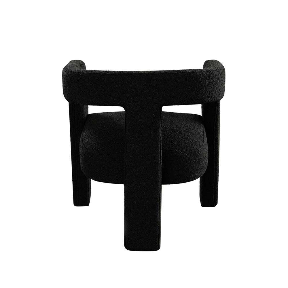 Diamond Sofa - Scout Dining/Accent Chair in Black Boucle Fabric - SCOUTCHBL veiw 10