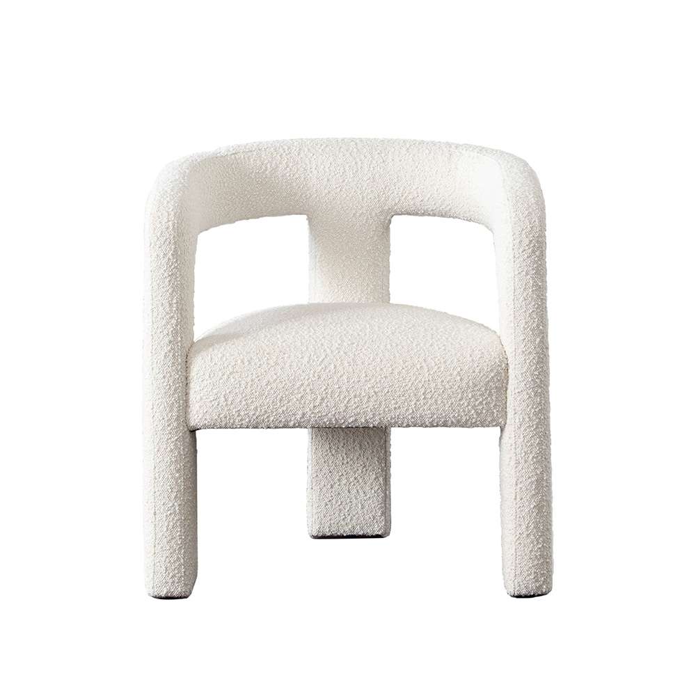 Diamond Sofa - Scout Dining/Accent Chair in Ivory Boucle Fabric - SCOUTCHIV veiw 1