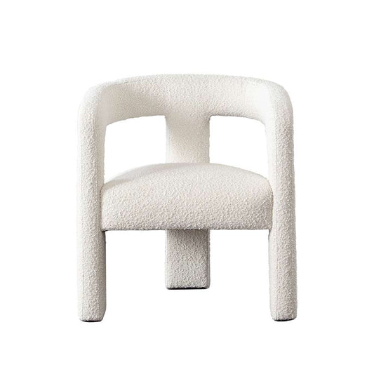 Diamond Sofa - Scout Dining/Accent Chair in Ivory Boucle Fabric - SCOUTCHIV veiw 1
