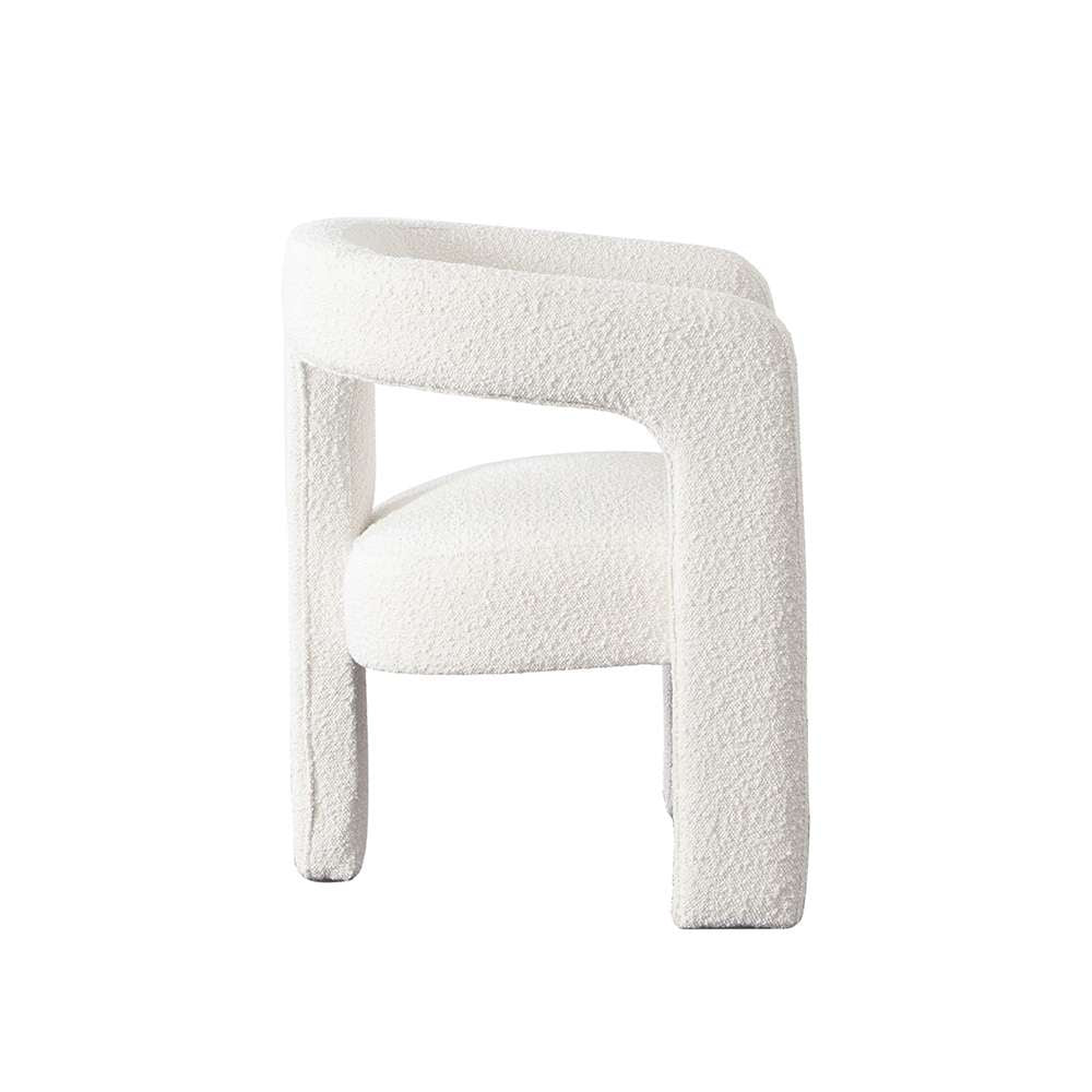 Diamond Sofa - Scout Dining/Accent Chair in Ivory Boucle Fabric - SCOUTCHIV veiw 3