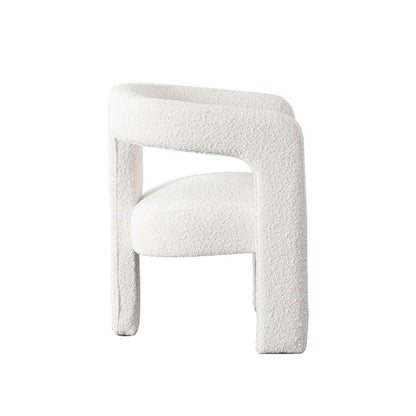 Diamond Sofa - Scout Dining/Accent Chair in Ivory Boucle Fabric - SCOUTCHIV veiw 3
