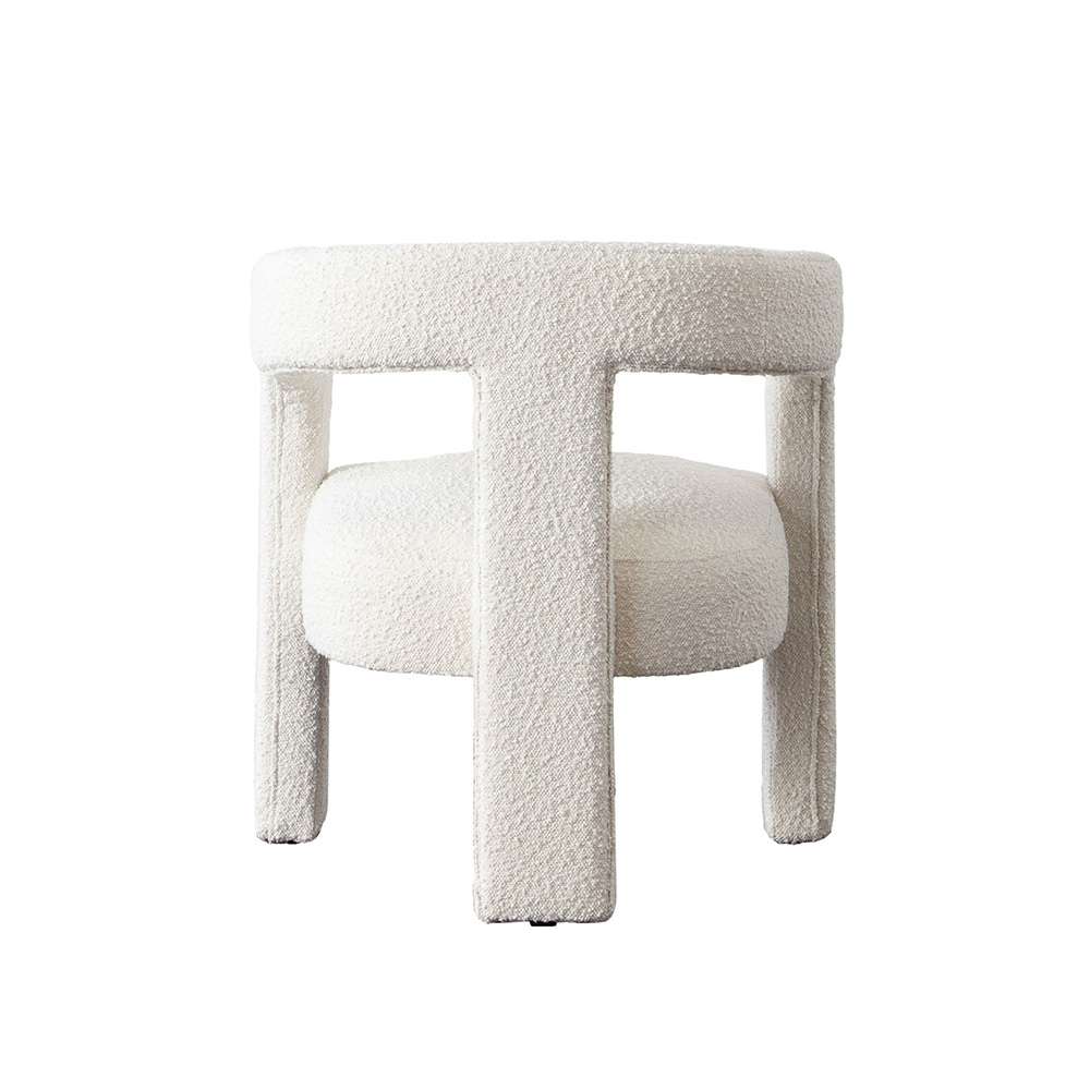Diamond Sofa - Scout Dining/Accent Chair in Ivory Boucle Fabric - SCOUTCHIV veiw 6