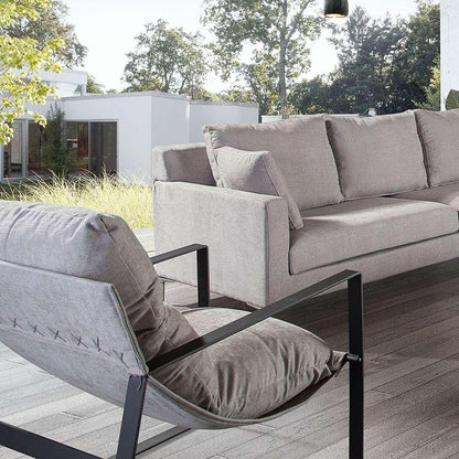 Diamond Sofa - Miller Sling Accent Chair in Grey Fabric w/ Black Powder Coated Metal Frame - MILLERCHGR_CLOSEOUT veiw 6