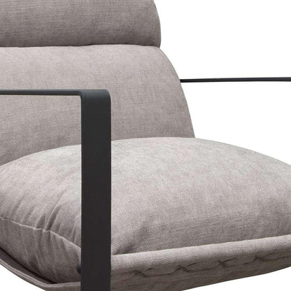 Diamond Sofa - Miller Sling Accent Chair in Grey Fabric w/ Black Powder Coated Metal Frame - MILLERCHGR_CLOSEOUT veiw 12