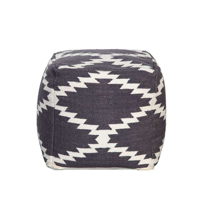 Diamond Sofa - Round Pouf in Wool veiw 1