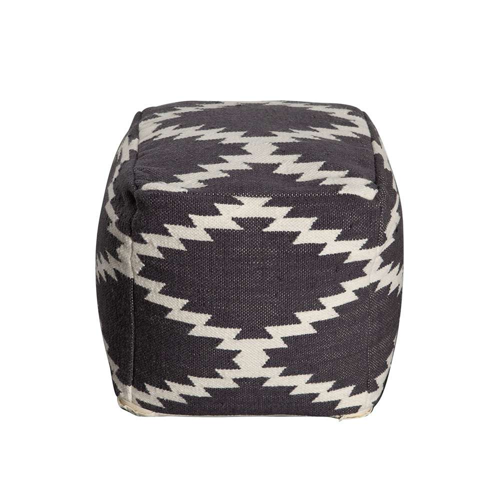Diamond Sofa - Round Pouf in Wool veiw 2