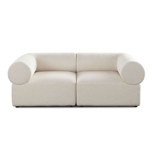 Diamond Sofa - Zia 2PC Modular Sofa in Ivory Sherpa Fabric - ZIA2SCIV veiw 1