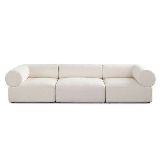 Diamond Sofa - Zia 3PC Modular Sofa in Ivory Sherpa Fabric - ZIA2SC1ACIV veiw 1
