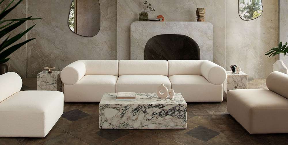 Diamond Sofa - Zia 3PC Modular Sofa in Ivory Sherpa Fabric - ZIA2SC1ACIV veiw 12