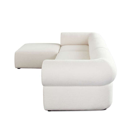 Diamond Sofa - Zia 4PC Modular Reversible Chaise Sectional in Ivory Sherpa Fabric - ZIA2SC1AC1OTIV veiw 12