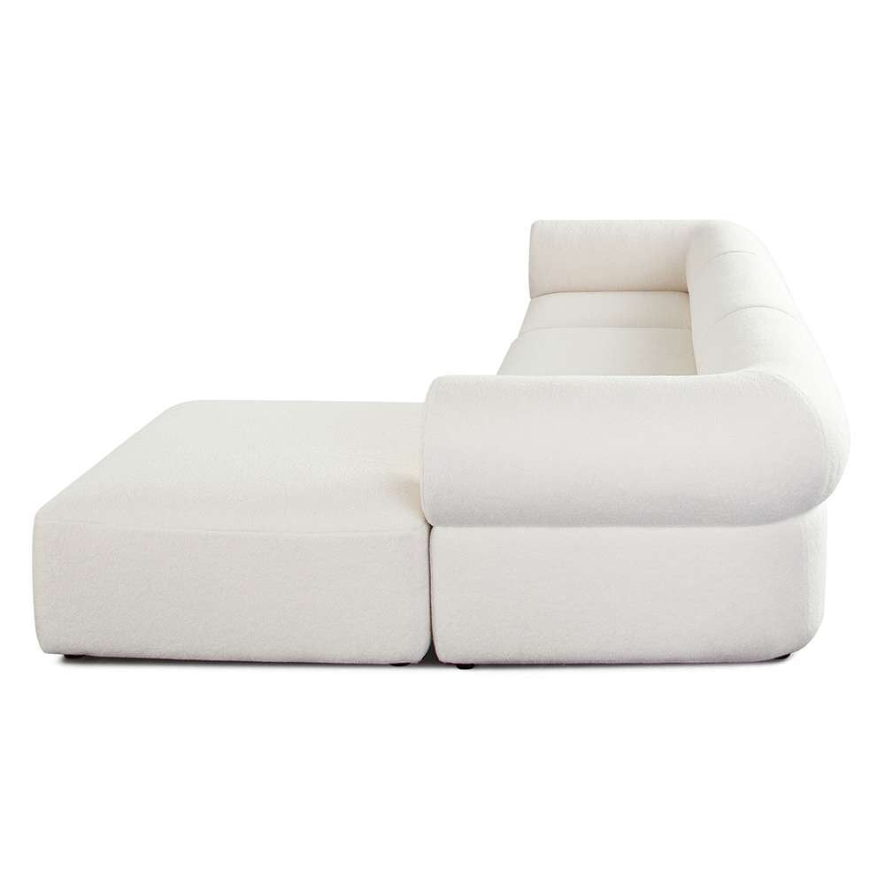 Diamond Sofa - Zia 4PC Modular Reversible Chaise Sectional in Ivory Sherpa Fabric - ZIA2SC1AC1OTIV veiw 13