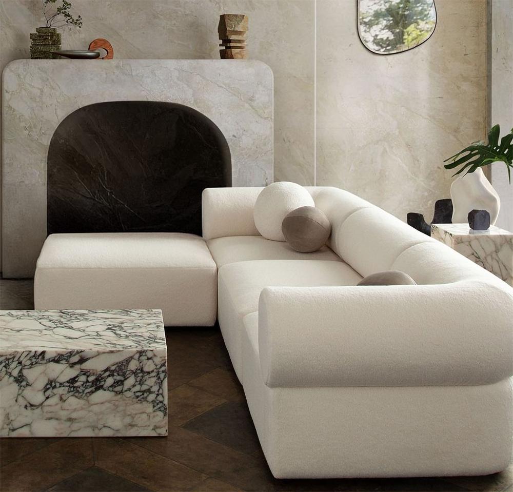 Diamond Sofa - Zia 4PC Modular Reversible Chaise Sectional in Light Camel Performance Velvet Fabric - ZIA2SC1AC1OTLCA veiw 1