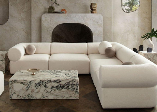 Diamond Sofa - Zia 5PC Corner Sectional in Light Camel Performance Velvet Fabric - ZIA3SC2ACLCA veiw 1