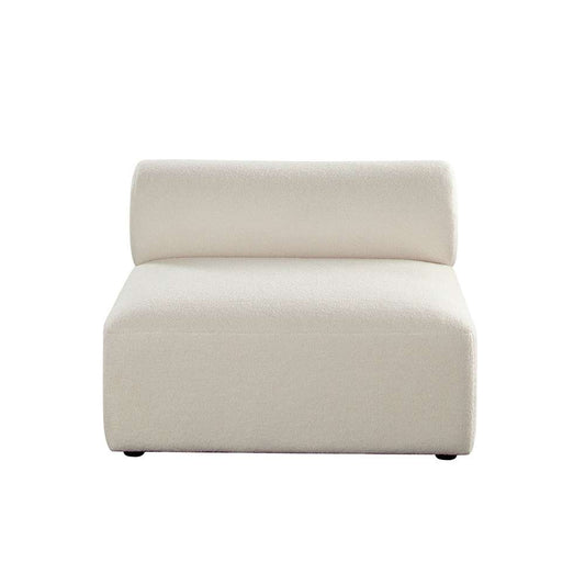 Diamond Sofa - Zia Armless Chair in Ivory Sherpa Fabric - ZIAACIV veiw 1