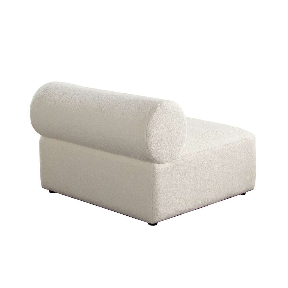 Diamond Sofa - Zia Armless Chair in Ivory Sherpa Fabric - ZIAACIV veiw 8
