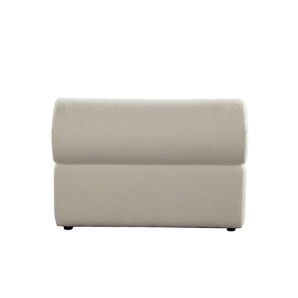 Diamond Sofa - Zia Armless Chair in Ivory Sherpa Fabric - ZIAACIV veiw 9