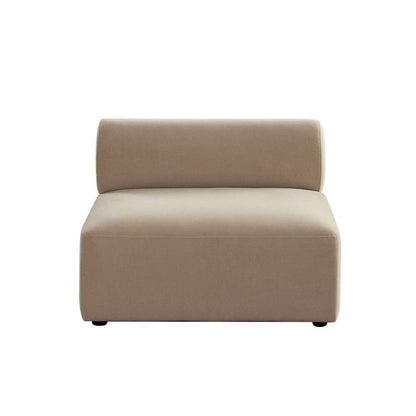 Diamond Sofa - Zia Armless Chair in Light Camel Performance Velvet Fabric - ZIAACLCA veiw 1
