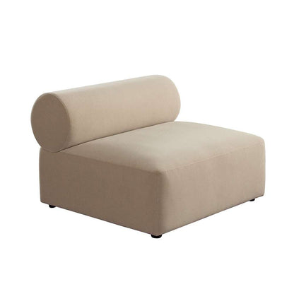 Diamond Sofa - Zia Armless Chair in Light Camel Performance Velvet Fabric - ZIAACLCA veiw 2