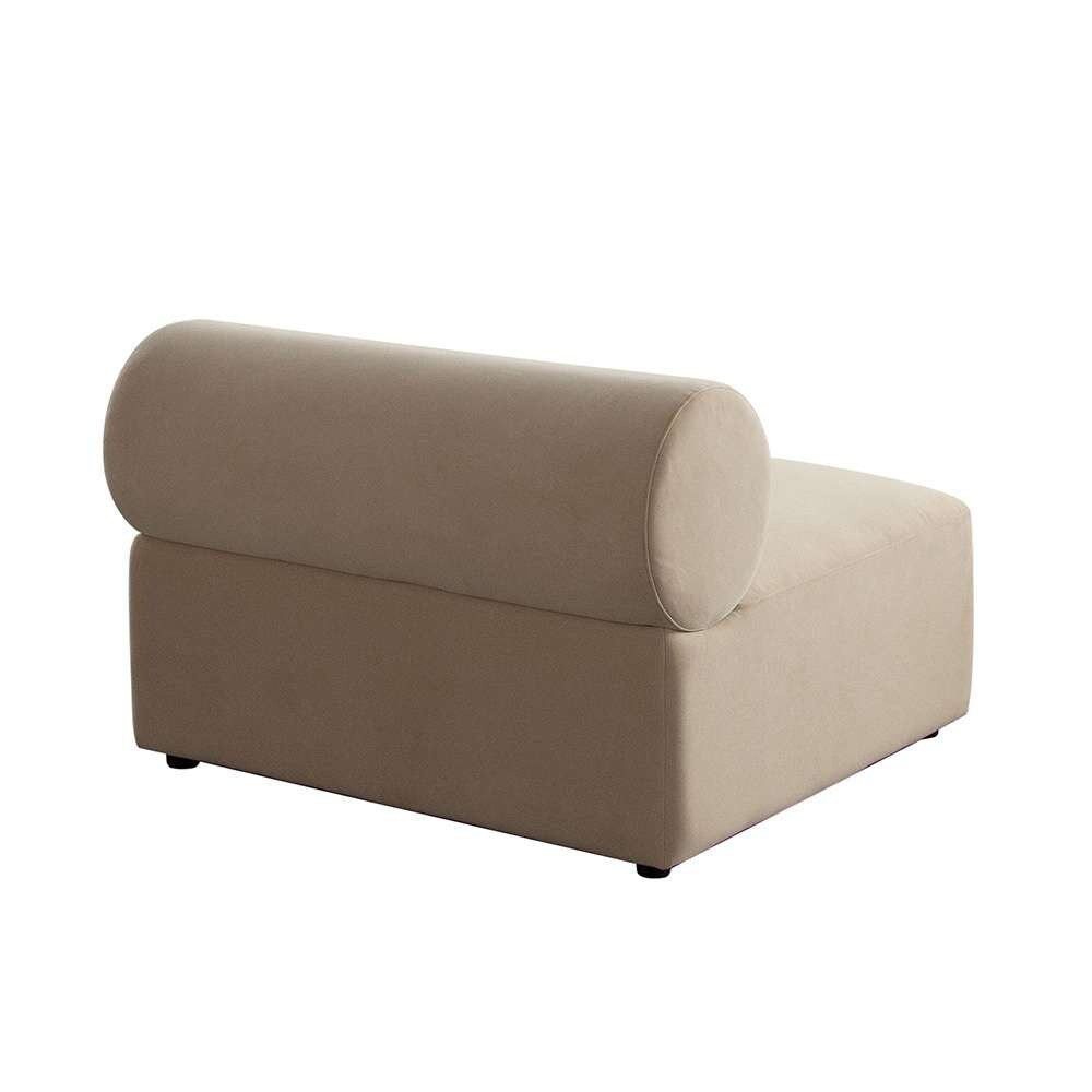 Diamond Sofa - Zia Armless Chair in Light Camel Performance Velvet Fabric - ZIAACLCA veiw 4