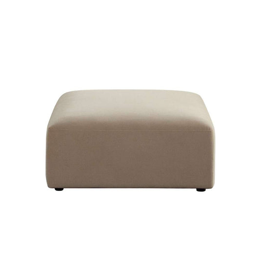 Diamond Sofa - Zia Ottoman in Light Camel Performance Velvet Fabric - ZIAOTLCA veiw 1