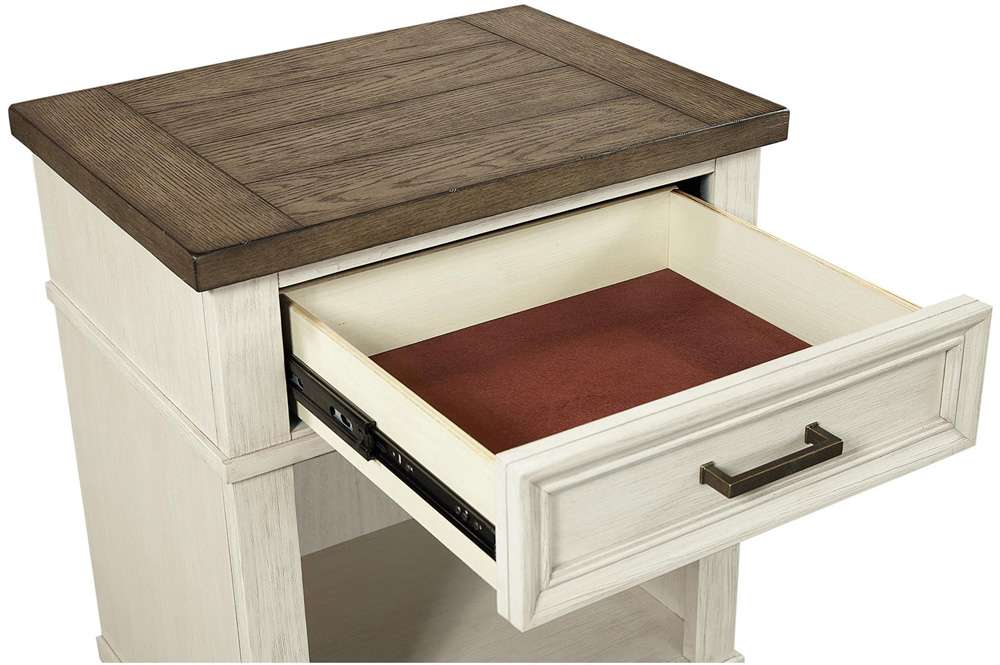 Emery Park - Caraway 2 Drawer NS in Aged Ivory Finish - I248-450-2 veiw 3