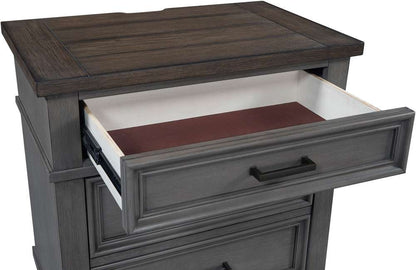 Emery Park - Caraway 2 Drawer NS in Aged Slate Finish - I248-450-SLT-2 veiw 3