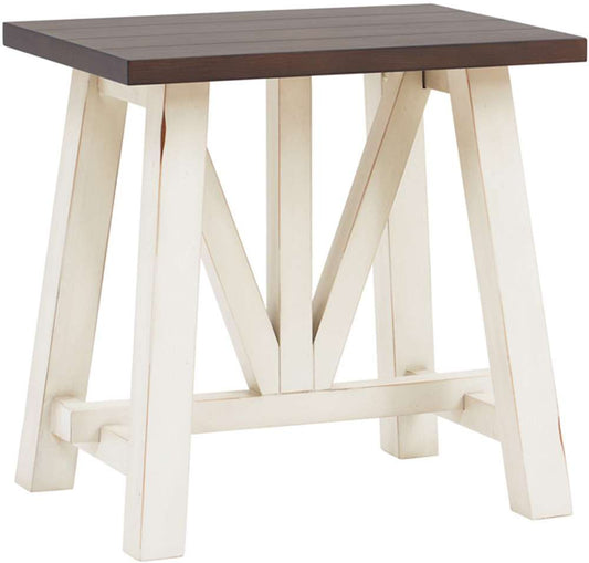 Emery Park - Pinebrook Chairside Table in Prairie White Finish - I629-9130-PRW veiw 1
