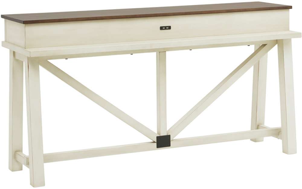 Emery Park - Pinebrook Console Bar Table in Prairie White Finish - I629-9151-PRW veiw 1