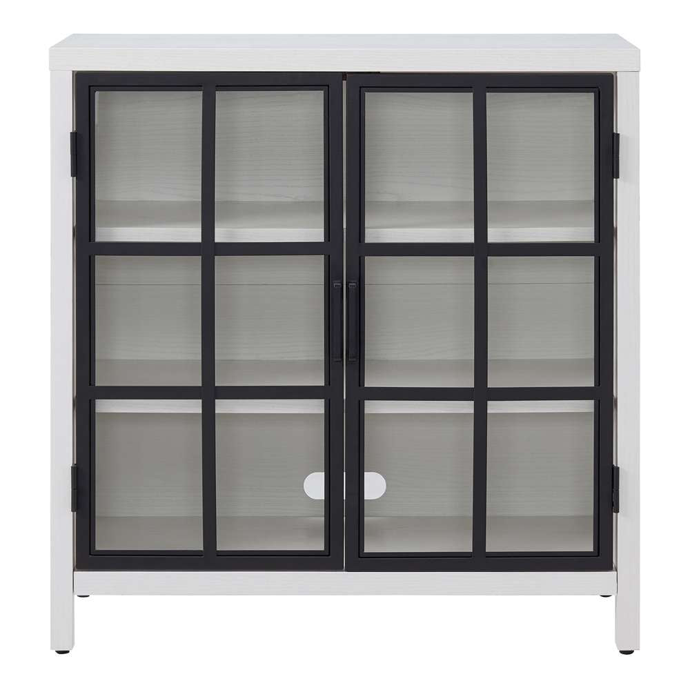 Hudson & Canal - Bennett 32in Wide Rectangular Accent Cabinet in White - AC2058 veiw 2