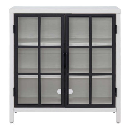 Hudson & Canal - Bennett 32in Wide Rectangular Accent Cabinet in White - AC2058 veiw 2