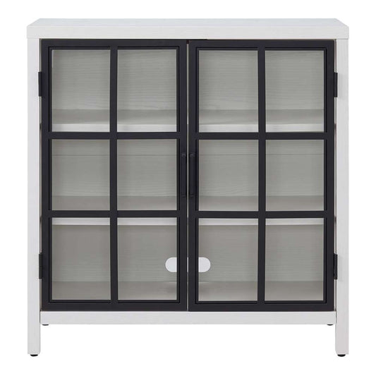 Hudson & Canal - Bennett 32in Wide Rectangular Accent Cabinet in White - AC2058 veiw 2