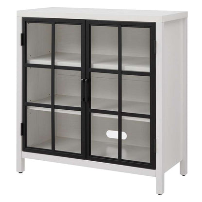 Hudson & Canal - Bennett 32in Wide Rectangular Accent Cabinet in White - AC2058 veiw 3